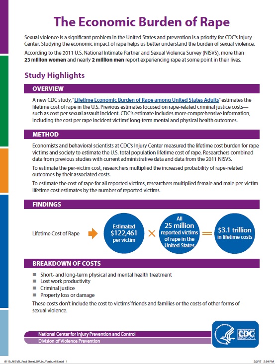The Economic Burden of Rape infographic preview